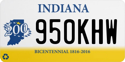 IN license plate 950KHW