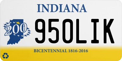 IN license plate 950LIK