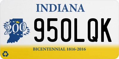 IN license plate 950LQK