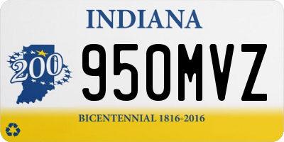 IN license plate 950MVZ