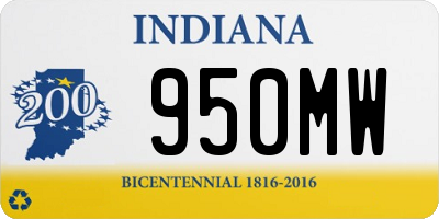 IN license plate 950MW