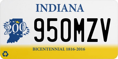 IN license plate 950MZV