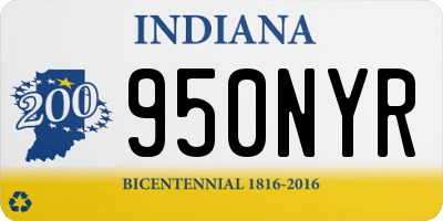 IN license plate 950NYR
