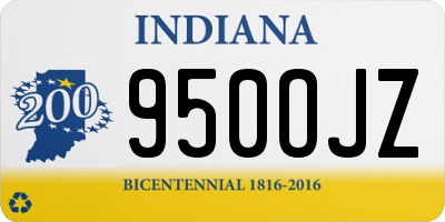 IN license plate 950OJZ