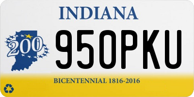 IN license plate 950PKU