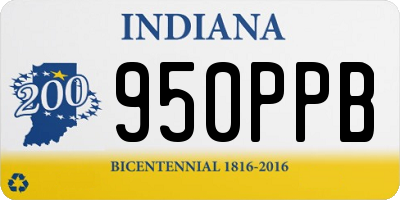 IN license plate 950PPB