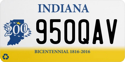 IN license plate 950QAV