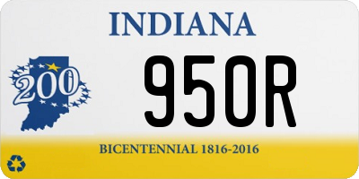 IN license plate 950R