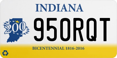 IN license plate 950RQT