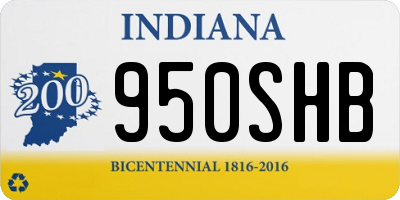 IN license plate 950SHB