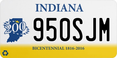 IN license plate 950SJM