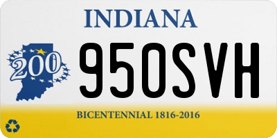 IN license plate 950SVH