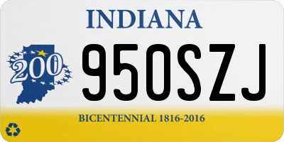 IN license plate 950SZJ