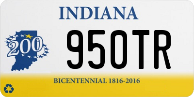 IN license plate 950TR