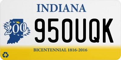 IN license plate 950UQK
