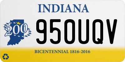 IN license plate 950UQV