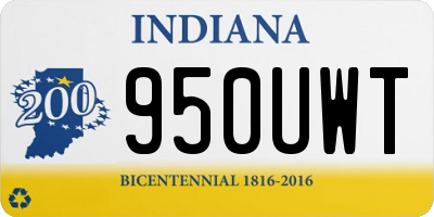 IN license plate 950UWT