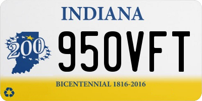 IN license plate 950VFT
