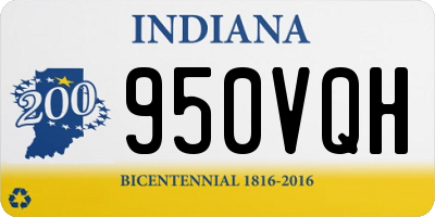IN license plate 950VQH