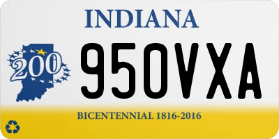 IN license plate 950VXA