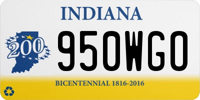 IN license plate 950WGO