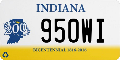 IN license plate 950WI
