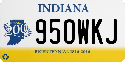 IN license plate 950WKJ