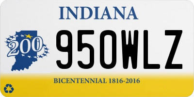 IN license plate 950WLZ