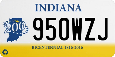 IN license plate 950WZJ