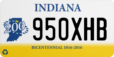 IN license plate 950XHB