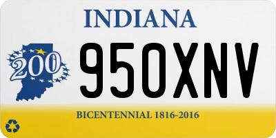 IN license plate 950XNV