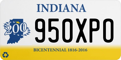 IN license plate 950XPO