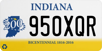 IN license plate 950XQR