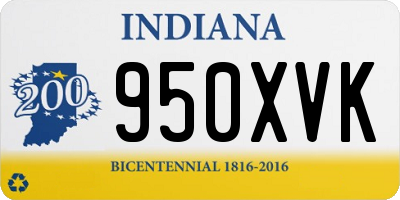 IN license plate 950XVK