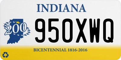 IN license plate 950XWQ