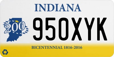 IN license plate 950XYK