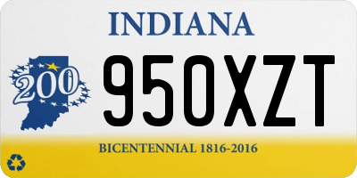 IN license plate 950XZT