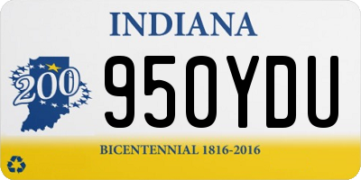 IN license plate 950YDU