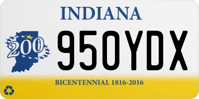 IN license plate 950YDX