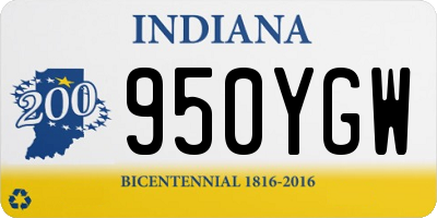 IN license plate 950YGW