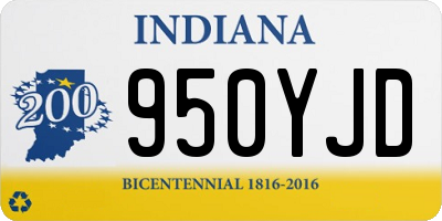 IN license plate 950YJD