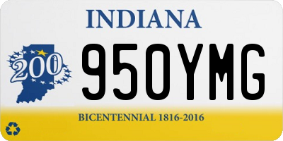IN license plate 950YMG