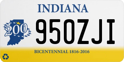 IN license plate 950ZJI