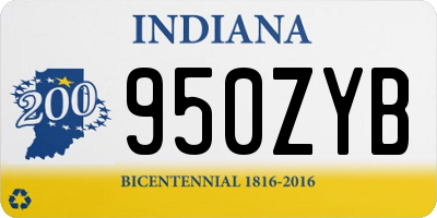 IN license plate 950ZYB