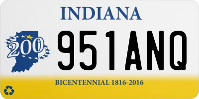 IN license plate 951ANQ