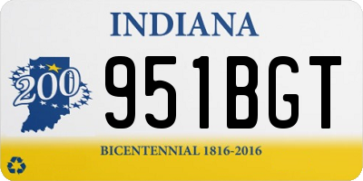 IN license plate 951BGT