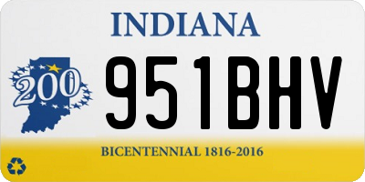 IN license plate 951BHV