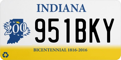 IN license plate 951BKY