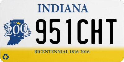 IN license plate 951CHT