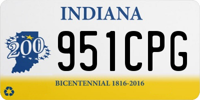 IN license plate 951CPG